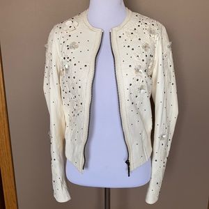 Elie Tahari 💯lamb leather jacket